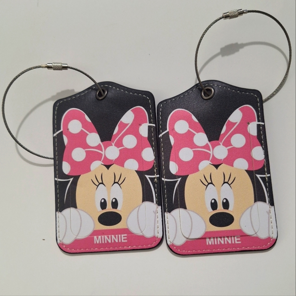 2pk Minnie Mouse luggage tags- new in package